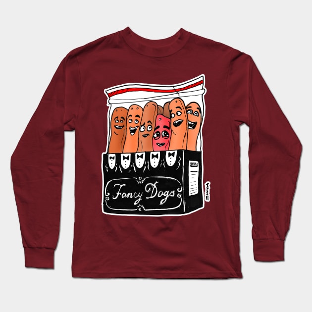 Sausage Party Fancy Dogs Pack Long Sleeve T-Shirt by sketchnkustom